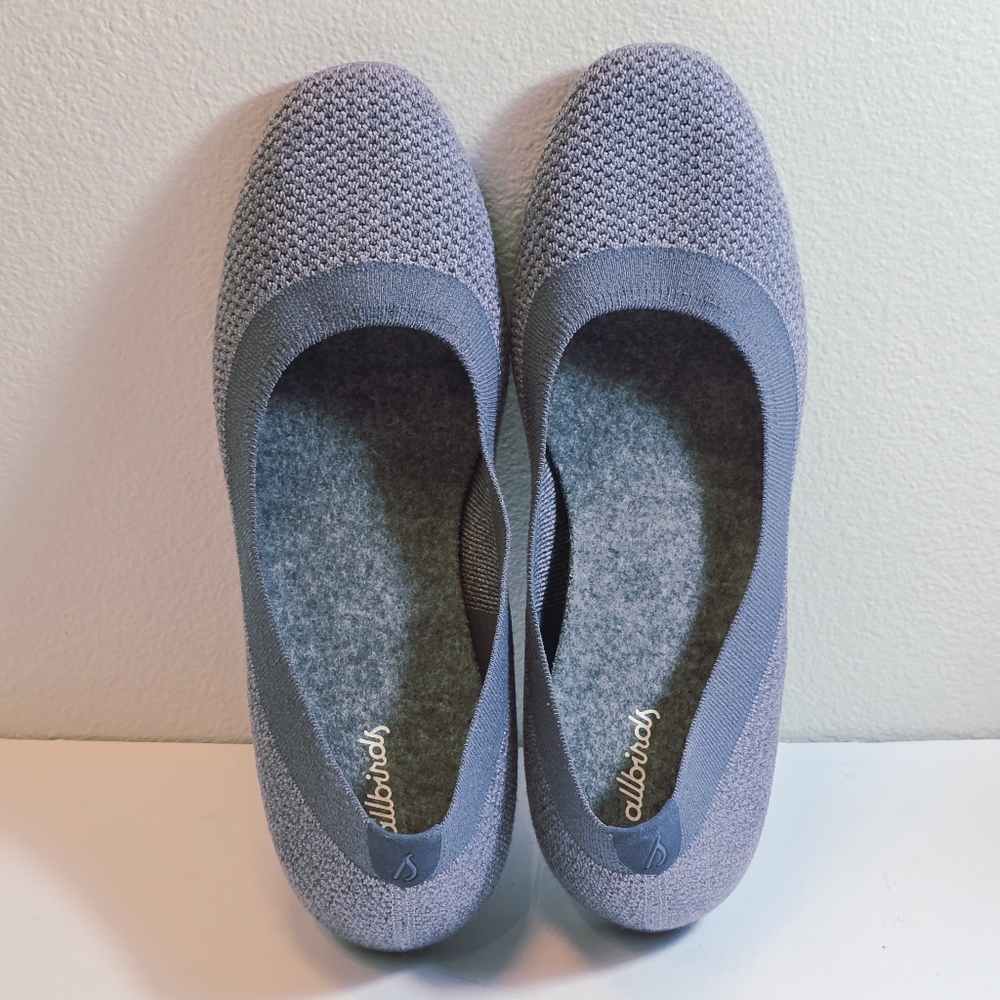 Allbirds Tree breezer knit ballet flats gray everyday slip-on size 10.5 - Picture 4 of 13